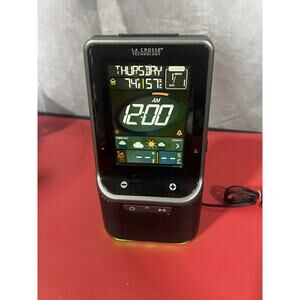LA CROSSE Weather Station model S87078 Bluetooth LCD Alarm USB Charging Read